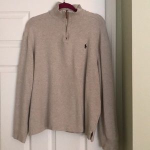 Khaki with chocolate brown polo